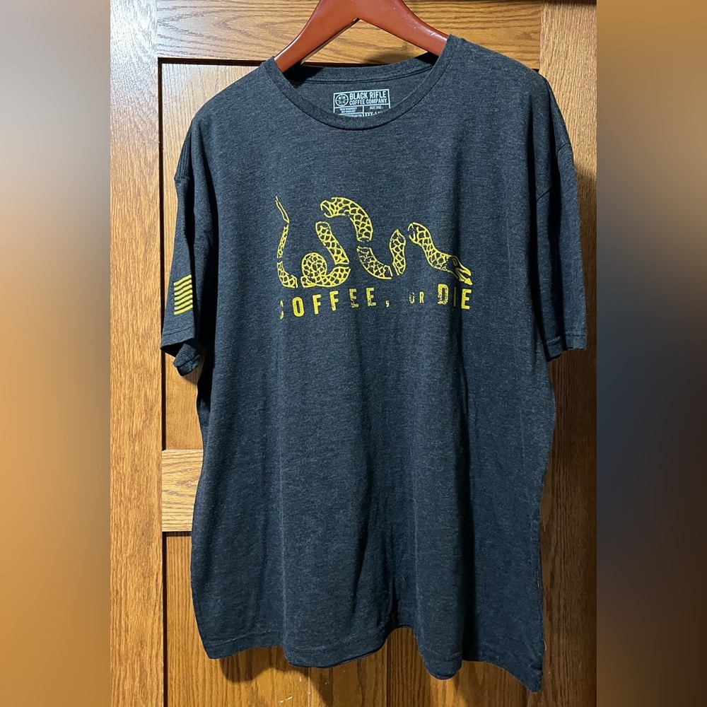 Nine Line Apparel Charcoal and Yellow Graphic Tee